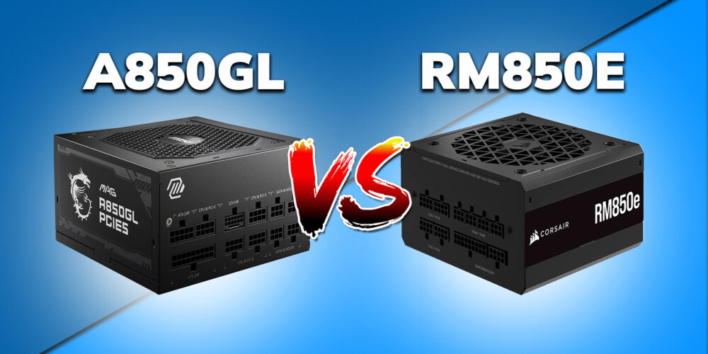 MSI MAG A850GL vs Corsair RM850E : Quelle alimentation choisir ?